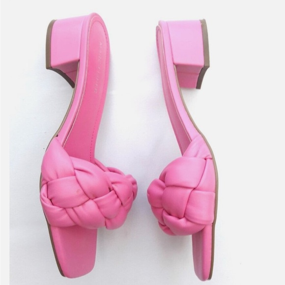 NWT Marc Fisher Women’s Pink Braided Sandals - Picture 2 of 5